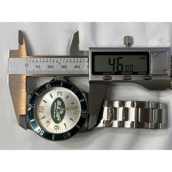 New York Jets Sparo Key Style Men's Sports Watch Metal Band - Picture 3 of 4